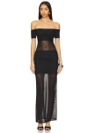 Superdown Jaya Maxi Dress In Black
