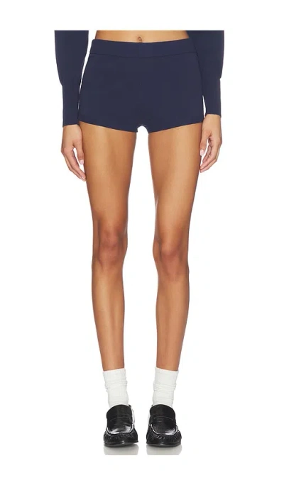Superdown Jayella Knit Short In Blue
