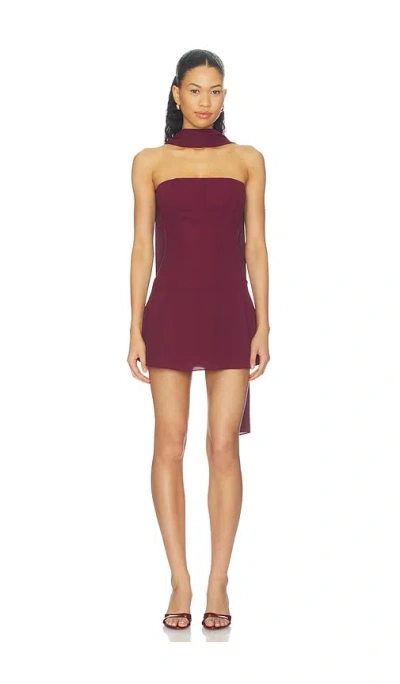 Superdown Jayleen Mini Dress In Plum