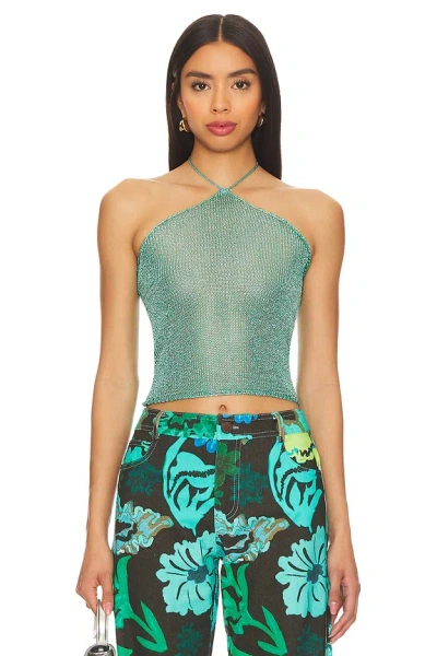 Superdown Jem Halter Top In Teal