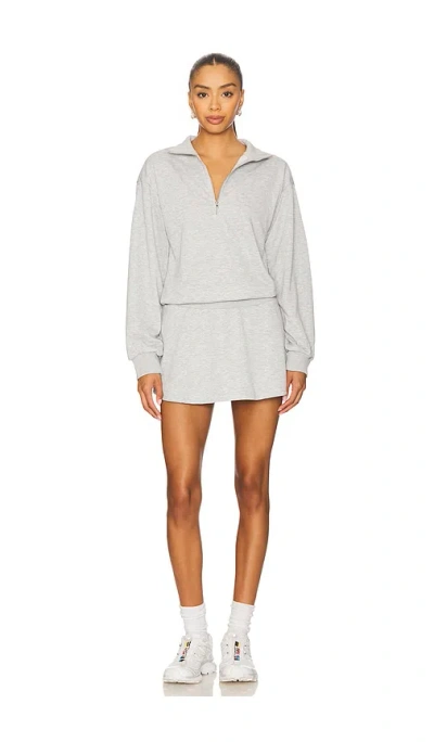 Superdown Jenice Quarter Zip Dress In White