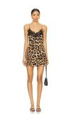 Superdown Jennie Mini Dress In 豹纹