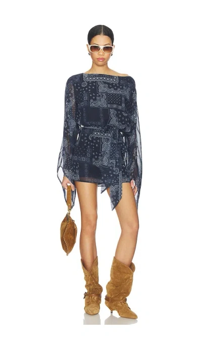 Superdown Jesenia Mini Dress In Blue