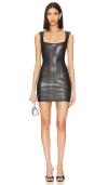 Superdown Jessalyn Faux Suede Mini Dress In Snake