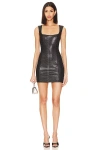 Superdown Jessalyn Faux Suede Mini Dress In Snake