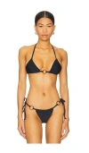 Superdown Jessica Bikini Top In Black