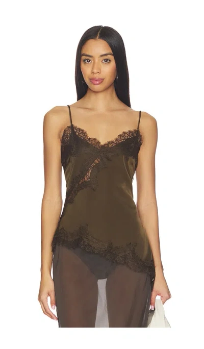 Superdown Jett Asymmetrical Top In Brown