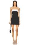 Superdown Jodie Strapless Dress In Black