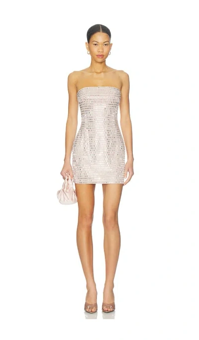 Superdown Josephine Mini Dress In Neutral
