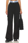 Superdown Josie Parachute Pant In Black