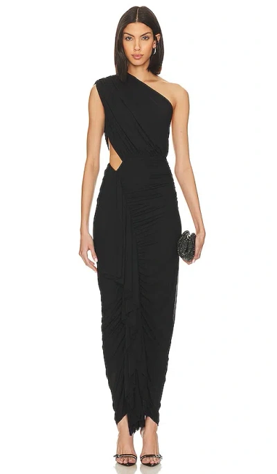 Superdown Juliet Midi Dress In Black