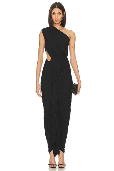 Superdown Juliet Midi Dress In Black