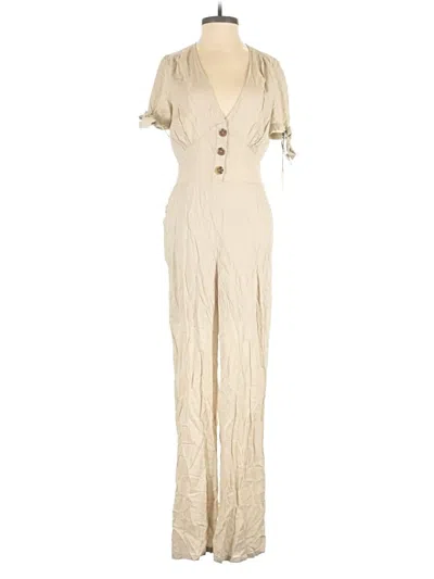 Pre-owned Superdown Jumpsuit In Ivory