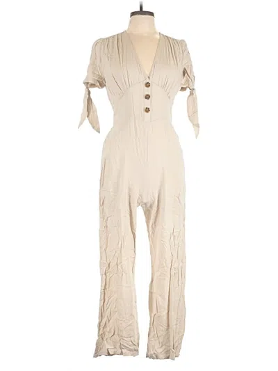 Pre-owned Superdown Jumpsuit In Ivory