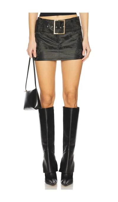Superdown Juna Micro Skirt In Black
