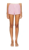 Superdown Justine Relaxed Short In 红色条纹