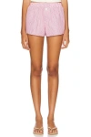 Superdown Justine Relaxed Short In Red Stripe