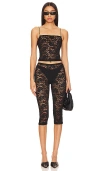 Superdown Justine Sheer Capri Set In 黑色