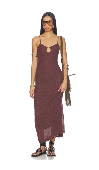 Superdown Kailani Maxi Dress In Brown