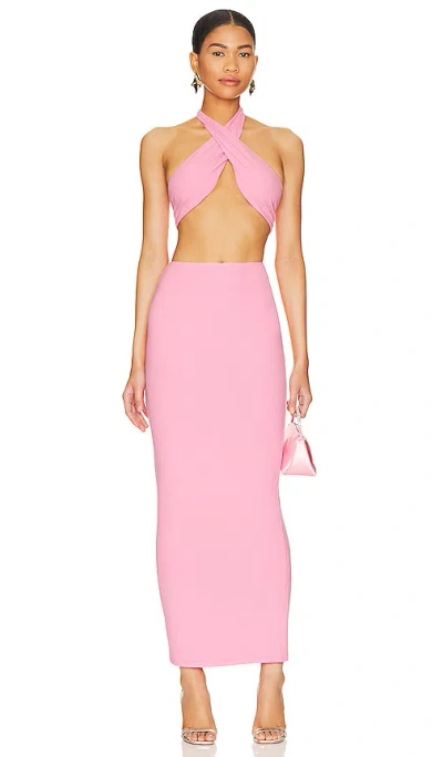 Superdown Kainda Skirt Set In Pink