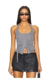Superdown Kamryn Halter Top In 그레이
