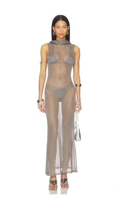 Superdown Kaomi Maxi Dress In Gray