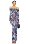 Superdown Karasi Maxi Dress In Navy