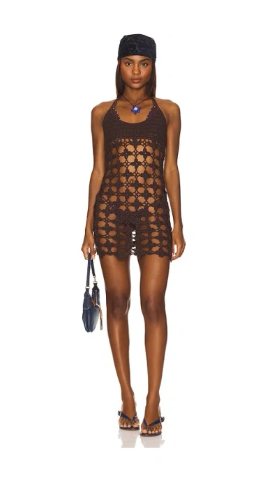 Superdown Karol Mini Dress In Brown