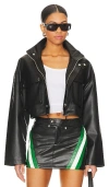 Superdown Katie Faux Leather Jacket In Black