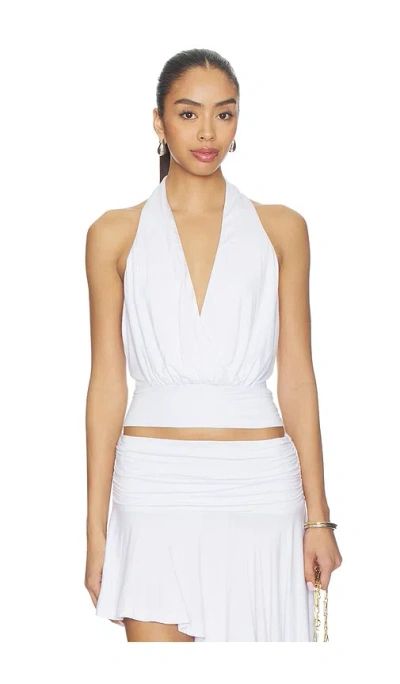 Superdown Katrina Halter Top In White