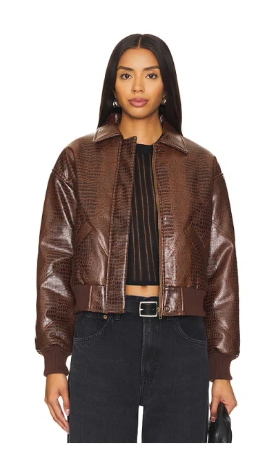 Superdown Katrina Oversized Jacket In Brown