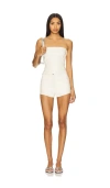 Superdown Kayla Faux Leather Short Set
