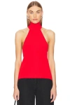Superdown Keira Open Back Top In Cherry Red