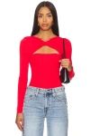 Superdown Kenzie Knit Top In Cherry