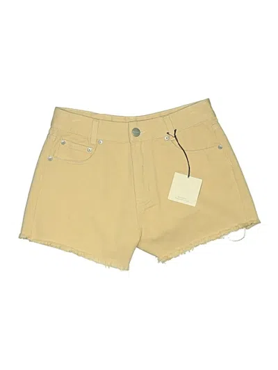 Superdown Khaki Shorts In Yellow