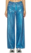 Superdown Kiara Metallic Jean In 金属质感蓝