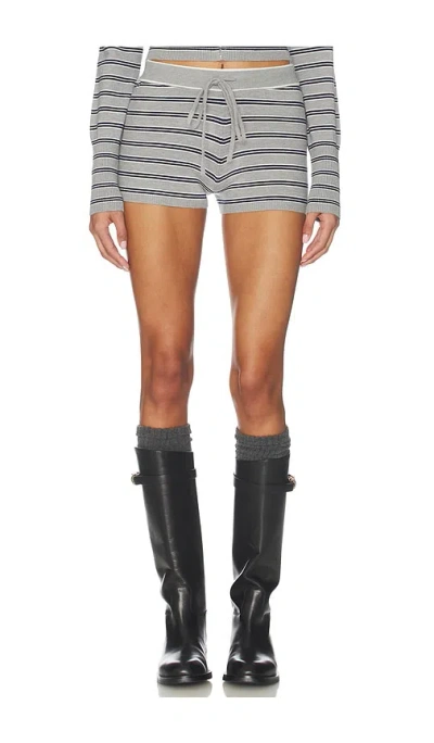 Superdown Kieryn Knit Short In Gray