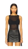 Superdown Kimmy Tank Top In Black