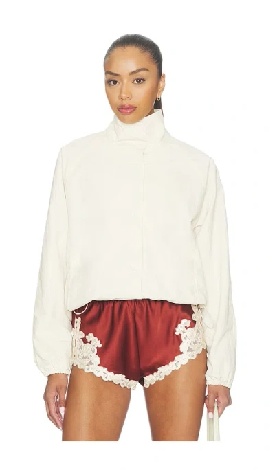 Superdown Kirrily Funnel Neck Jacket In White