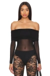 Superdown Koa Bodysuit In Black
