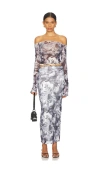 Superdown Kora Skirt Set In Grey