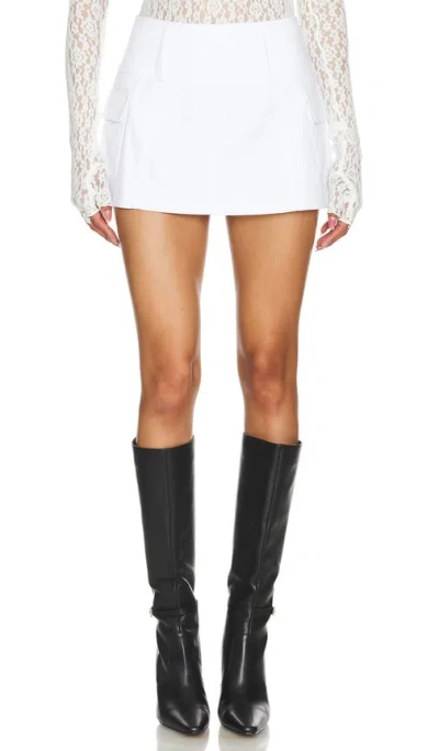 Superdown Kori Mini Skirt In White