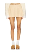 Superdown Krystyna Micro Mini Skirt In 米色