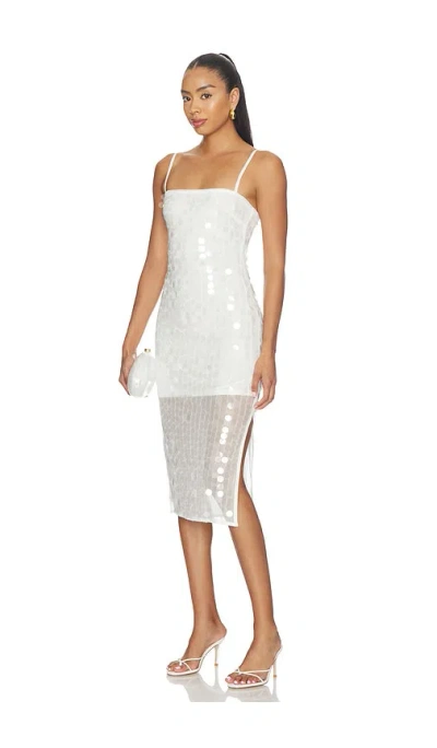Superdown Lailah Midi Dress In White