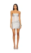 Superdown Lalita Mini Dress In Silver