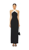 Superdown Laurien Cross Front Dress In 黑色