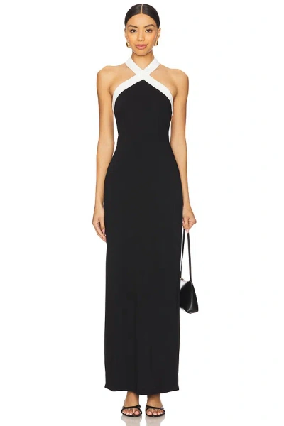 Superdown Laurien Cross Front Dress In Black