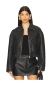 Superdown Lolo Faux Leather Jacket In Black
