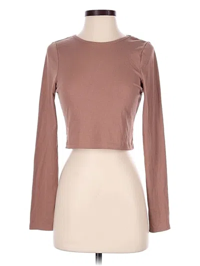 Pre-owned Superdown Long Sleeve T-shirt In Brown
