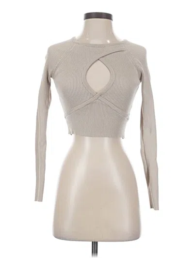 Pre-owned Superdown Long Sleeve Turtleneck In Silver